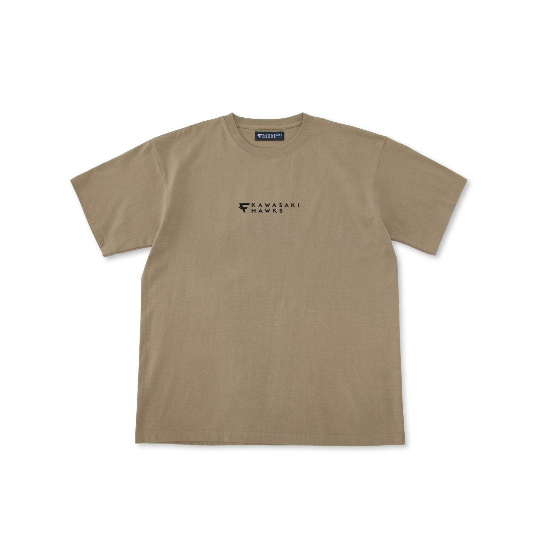 KAWASAKI HAWKS LOGO T-shirt KHAKI