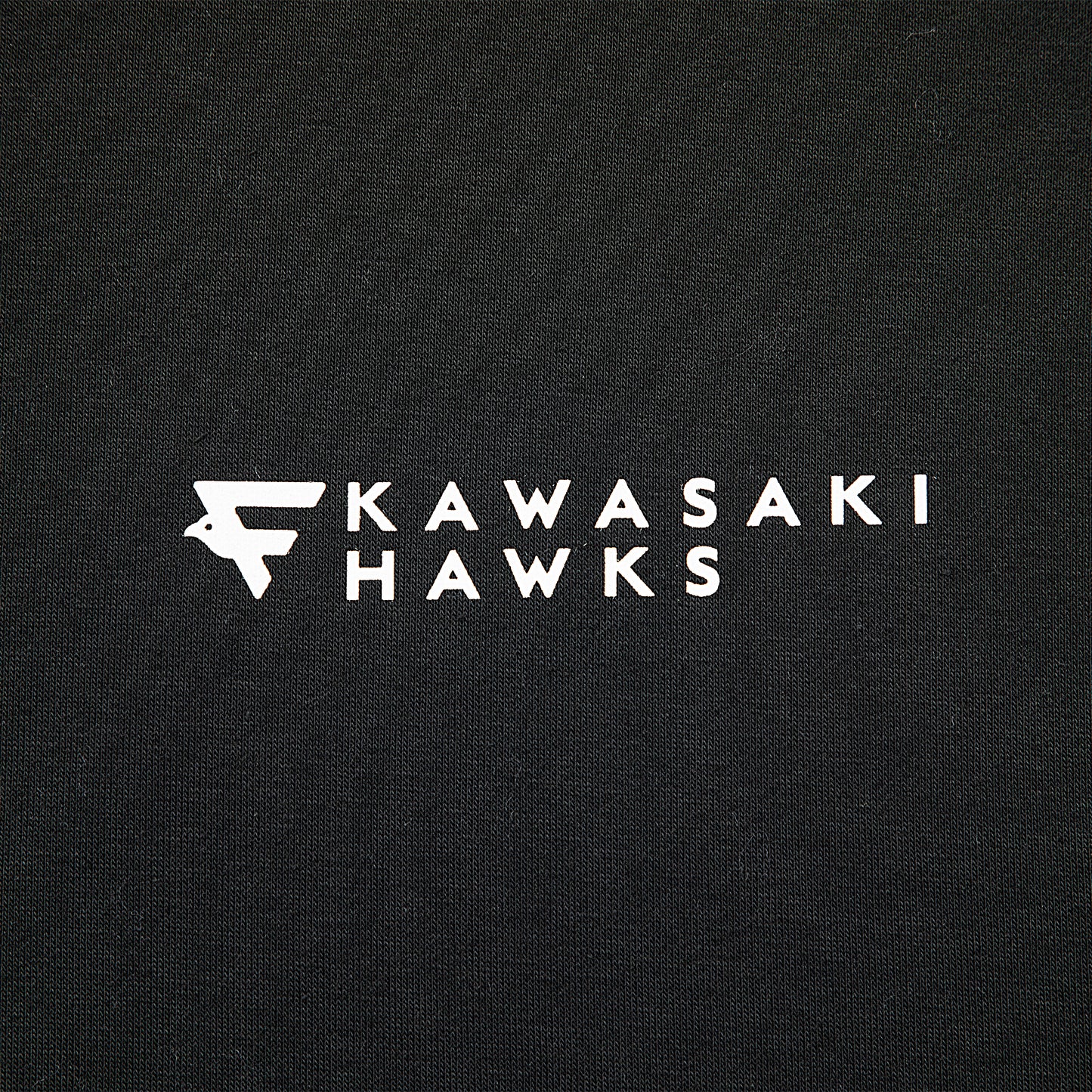 KAWASAKI HAWKS LOGO BIG SWEAT HOODIE - BLACK